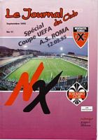 1995/96 Neuchatel Xamax/Roma programma